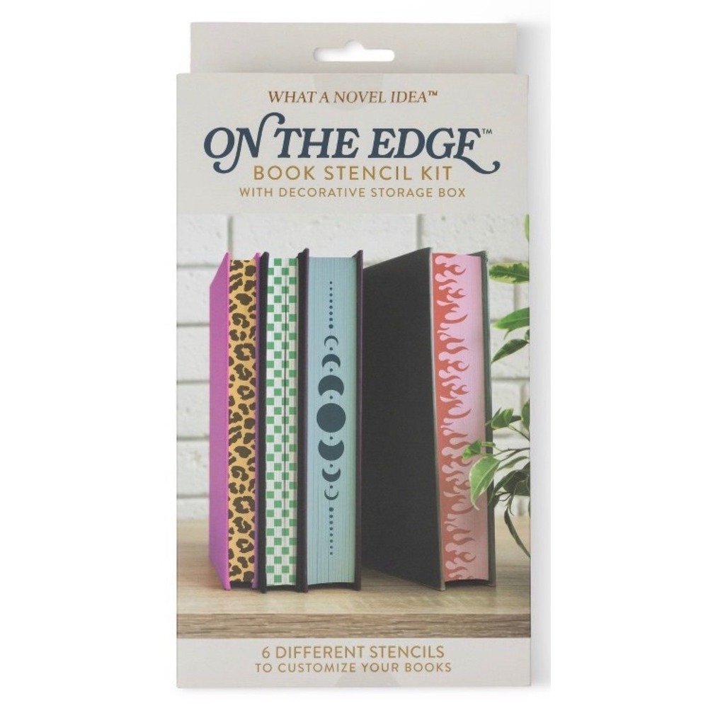 What A Novel Idea On The Edge Book Stencil Kit DIY Fore-Edge Painting STKIT-2301
